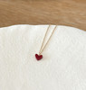 日单AHKAH18k镀金小红心项链耳钉012204 商品缩略图8