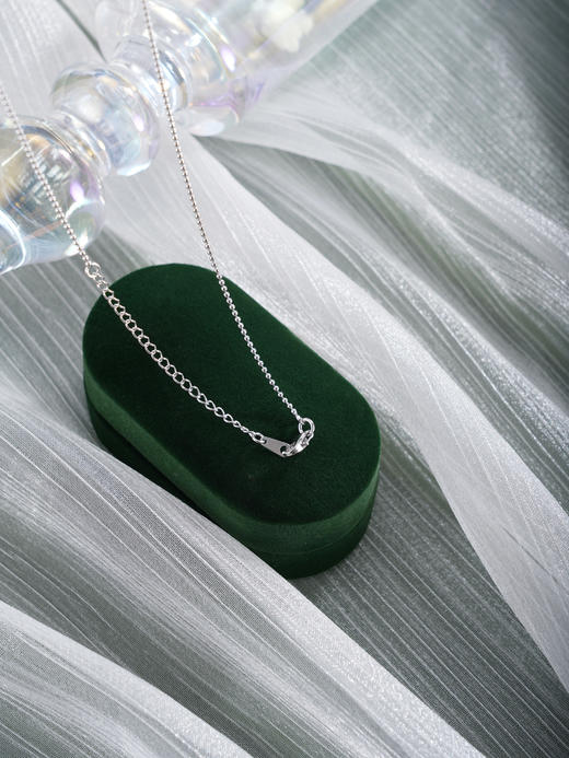 子佩集【碧海长歌】银S925套链【PM2222-XF】项链培育宝石祖母绿2601 商品图6