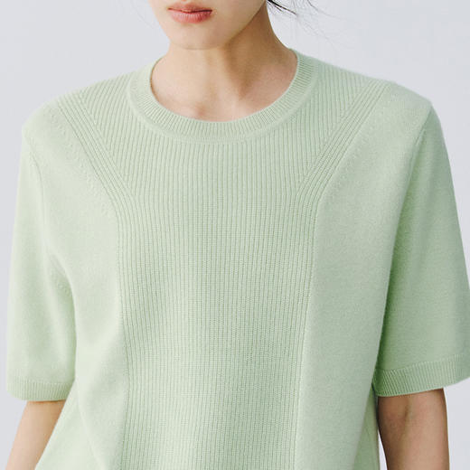 东黎 • 复苏的呼吸 小山羊绒女士圆领半袖 6057 商品图12