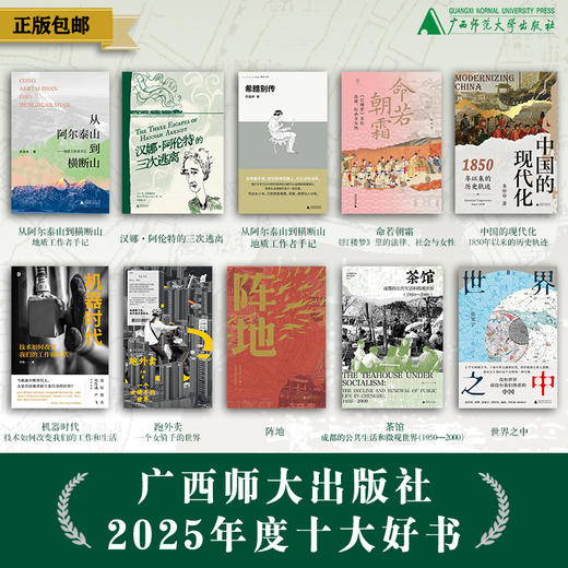2025年广西师范大学出版社十大好书（3本以上送【绝版书】鲍勃·迪伦诗歌集随机一册，一套10本加赠【斜挎包】1个） 商品图1