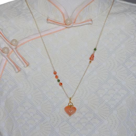 新中式“桃”你欢喜南红项链 JY 商品图4