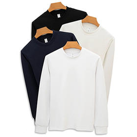 岸纾 加厚莫代尔长绒棉空气层亲肤圆领T恤（多色）