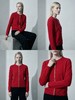 KINGDEER/KD秋冬新款时尚百搭女式羊绒开衫L805569全部红色款鹿王 红色 商品缩略图8