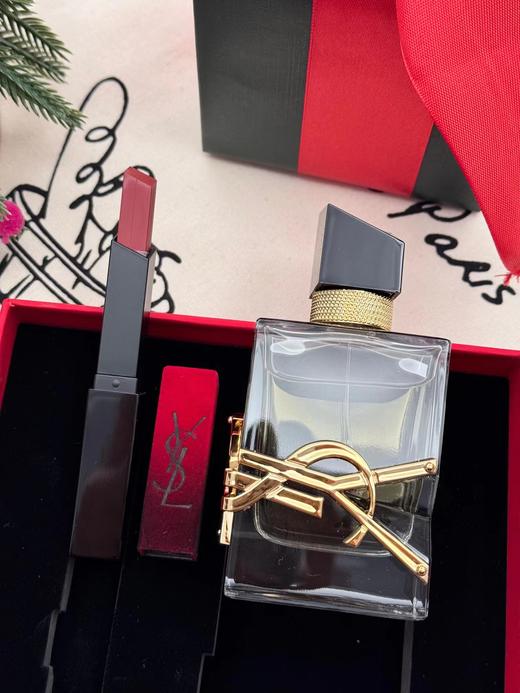 D012268红丝绒#1966口红自由之水香水两件套新年星限定金红礼盒 商品图1