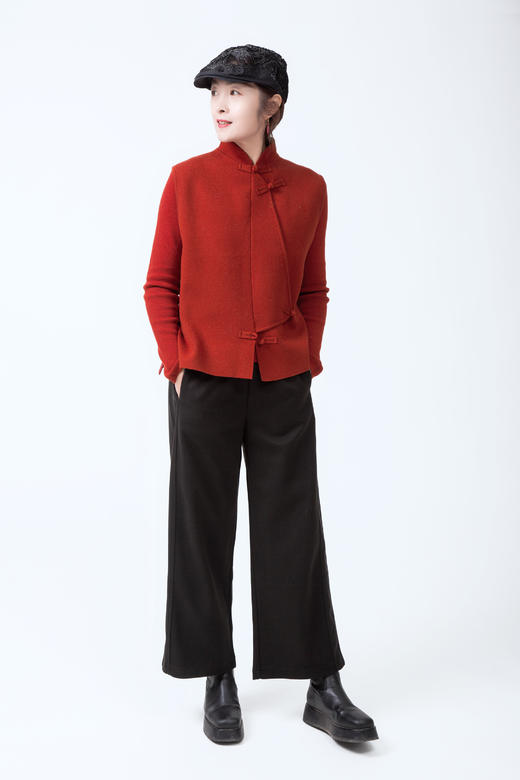 毛呢九分直筒裤 商品图1