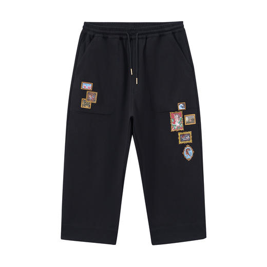 ONIARAI/鬼洗26春季泥棒蓝马年画框艺术宽版八分针织裤男 N540185 商品图4