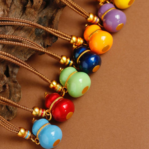 【59元2个，79元3个】中国金楼七彩珐琅金葫芦项链 | 小葫芦项链”火了！好优雅呀【预售3.10发货】 商品图6