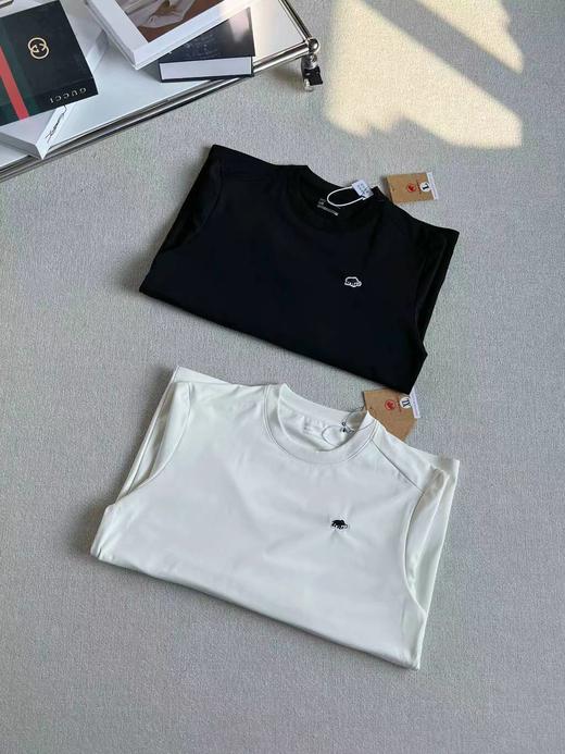 F012235压胶刺绣打底衫加绒长袖圆领体恤打底衫 商品图0