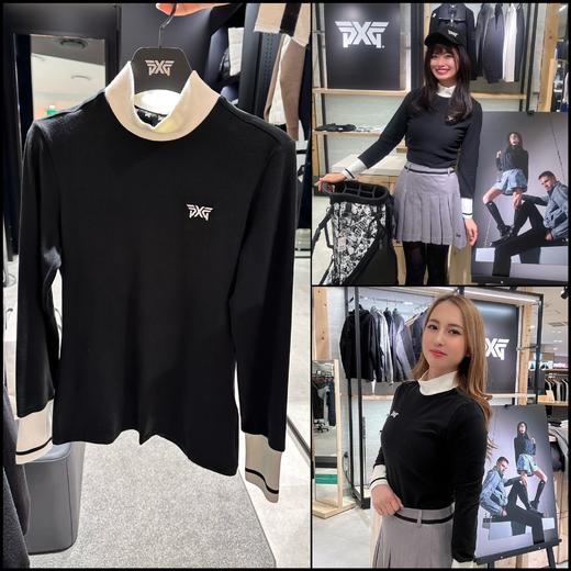 PG家早春新款女士立领撞色磨毛长袖上衣来了！干干净净的经典配色，显得人很清爽，好显瘦！有型又保暖！同时可作为内搭—中间保暖层，搭配任何外层衣服穿着! 商品图2