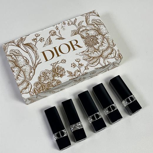 【送礼袋】DIOR迪奥烈焰蓝金口红荷花小样五件套1.5g*5支（丝绒#999+丝绒720+哑光888+丝绒840+丝绒228）  一般贸易  有效期202608 商品图12