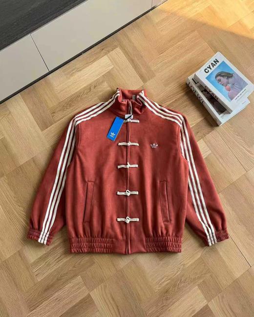 D012245蛇年限定新中式国风唐装麂皮立领外套 商品图12