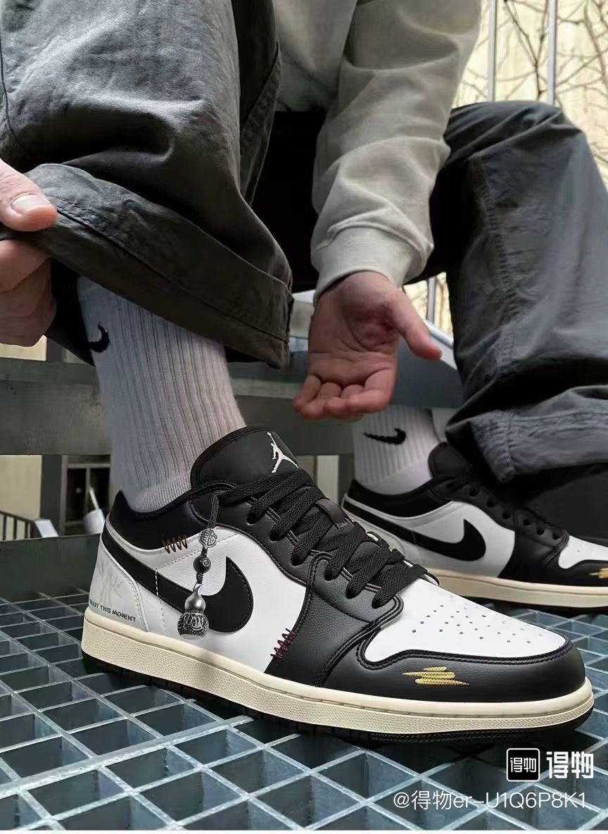 马年限定国风新中式Air Jordan 1礼盒款 潮流精致休闲耐磨低帮复古篮球鞋