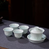 器社 景德镇陶瓷 功夫茶具三才盖碗 青山入盏.影青釉  中式家用高档泡茶套装 商品缩略图5
