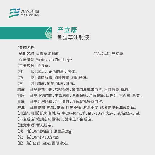 产立康-鱼腥草注射液 商品图2