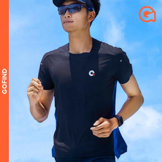 果凡无缝贴合短袖气速干短袖男女同款冰爽果凡户外专业短袖跑步装备GTD11230 商品图0