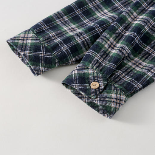 棉花堂春款格纹连帽童装衬衫外套-FD61073 商品图10