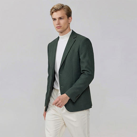 布兰施男士通勤单西商务经典男西装休闲时尚西服开衫 商品图3