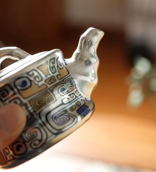 拾物观心·掐丝满花鎏银茶器，极具东方雅致，爱茶人的心头好 商品图3