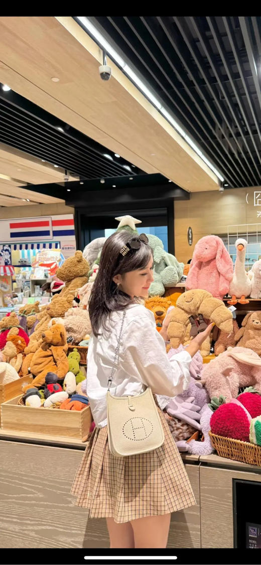 爱马仕 伊芙琳 mini 奶昔白 togo皮 斜挎包 商品图2