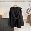 【来点不一样的】禾7900+！2026冬季新款宽松羊毛混纺双面呢中长款连帽大衣外套女 商品缩略图4
