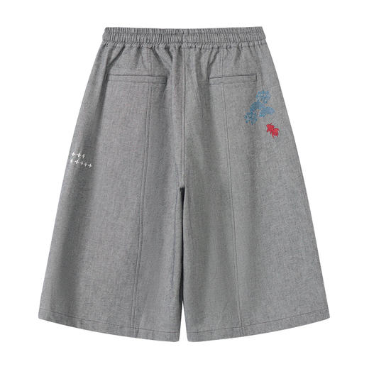 ONIARAI/鬼洗26夏季棒系列好运纹样满印双面牛仔7分宽裤男26N0541 商品图4