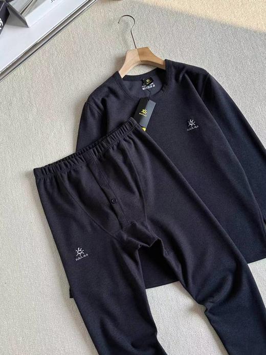 F012234德绒保暖打底衫套装可以外穿的打底衫保暖裤套装 商品图3