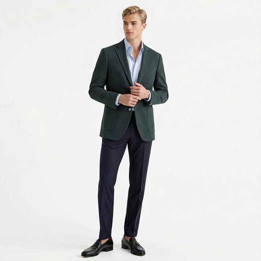 布兰施男士商务西装休闲单西通勤显个性西服外套男开衫 商品图3