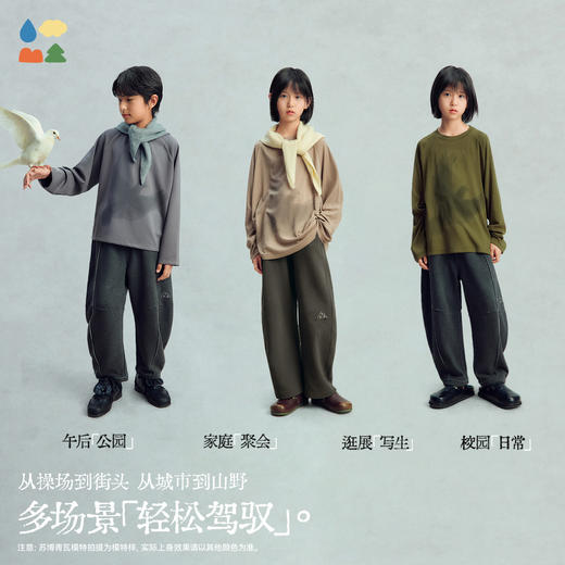 【今日之白系列】森林棠26新款休闲舒适单向导湿儿童印花长袖T恤60225326【HZ】 商品图4