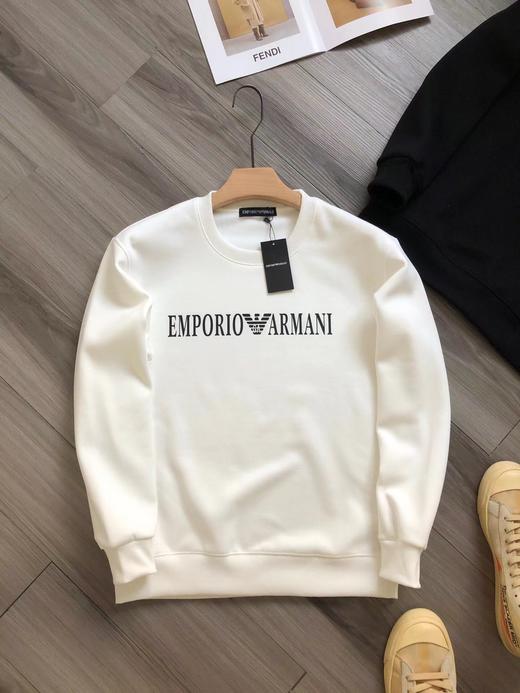 F012221胸前字母logo胶印加绒圆领卫衣男女同款 商品图2