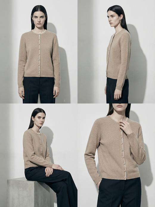 KINGDEER/KD秋冬新款时尚百搭女式羊绒开衫L805569全部红色款鹿王 红色 商品图10