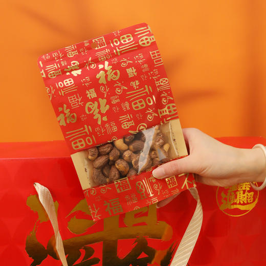 【甄选】日进斗金（鎏金礼）新年礼盒 每一种都是0添加 健康纯味之选 8袋8种 净含量1384g 商品图1