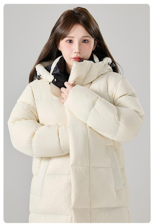 卉遇暖燚绒长款情侣羽绒服HY-25 商品图3