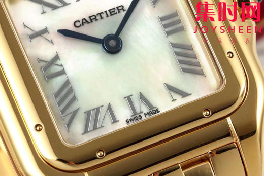 与豹同行 一跃入心 AF卡地亚猎豹系列 贝母面 中号表盘尺寸：27×37mm 女士腕表 商品图4