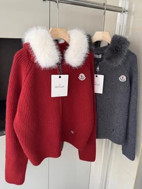 F012209深灰坑条针织拉链开衫宽松落肩的oversize版型针织衫