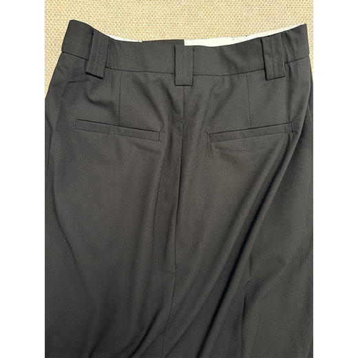 审美定力 2026早春 极简chic nerd风 高智感H型黑色简约长半裙 意大利订单款 显瘦梨型福音 商品图6