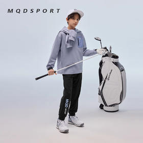 【MQD】童装男女童运动拼块长袖卫衣秋季新款儿童柔软透气跑步上衣
