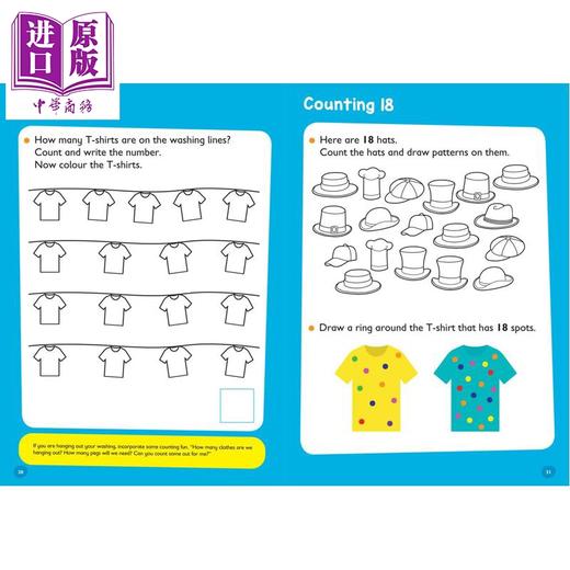【中商原版】柯林斯易学儿童5册 3-5岁 Collins Easy Learning Preschool Ages 3-5 Writing书写 Numbers数字 Phonics自然拼读 Readin 商品图3