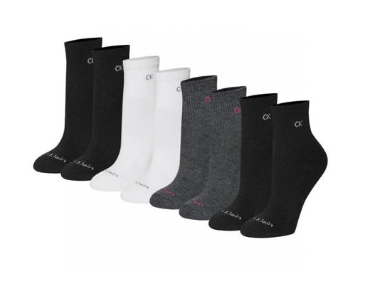 Calvin Klein女士中高筒袜8双装，美国🇺🇸直邮特价199元/8双装包税包邮到手🔥 商品图3