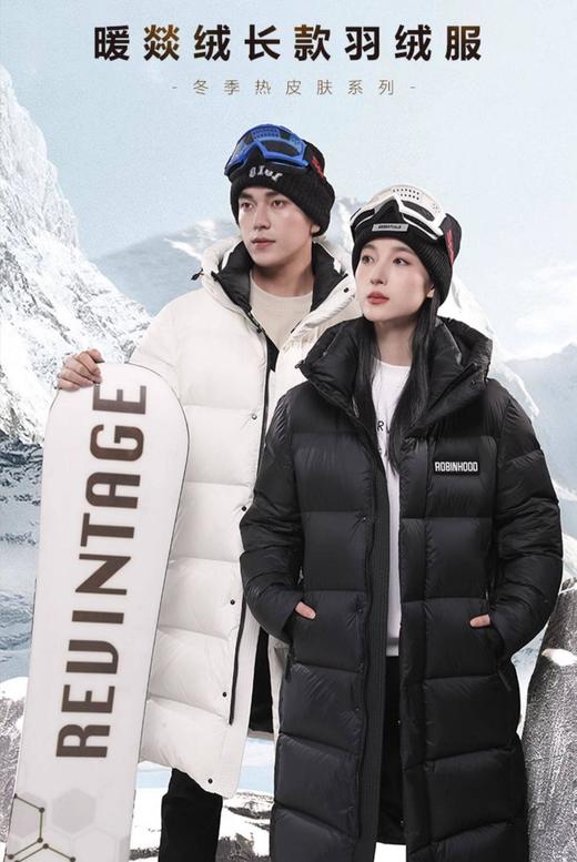 卉遇暖燚绒长款情侣羽绒服HY-25 商品图0