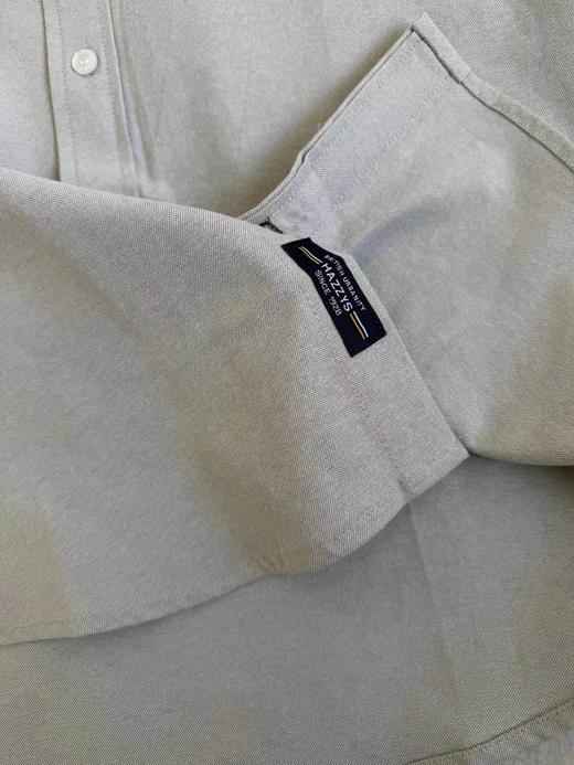 F012218男士内搭衬衣纯色长袖棉质牛津纺衬衫 商品图14