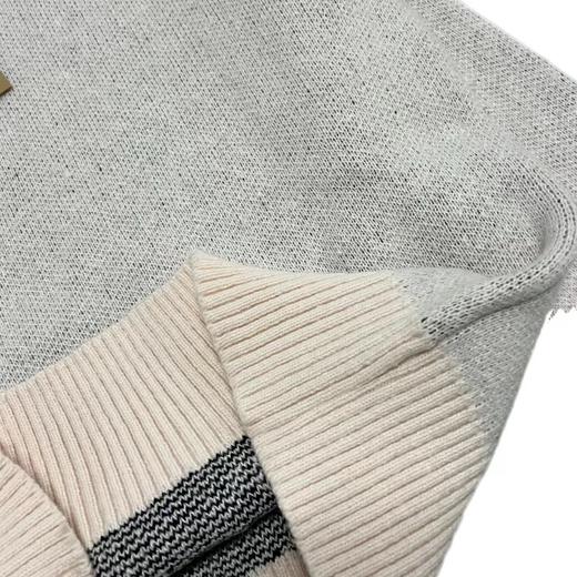 D012265后背台球黑八提花情侣圆领针织毛衣 商品图10