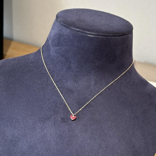 日单AHKAH18k镀金小红心项链耳钉012204 商品图6