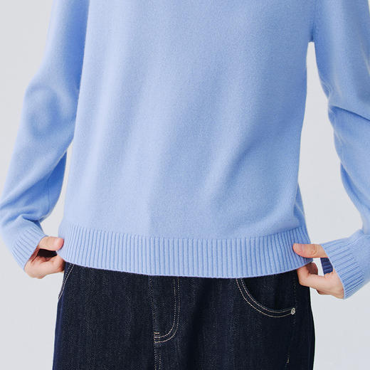 东黎 • 复苏的呼吸 小山羊绒女士圆领套衫 6002 商品图12