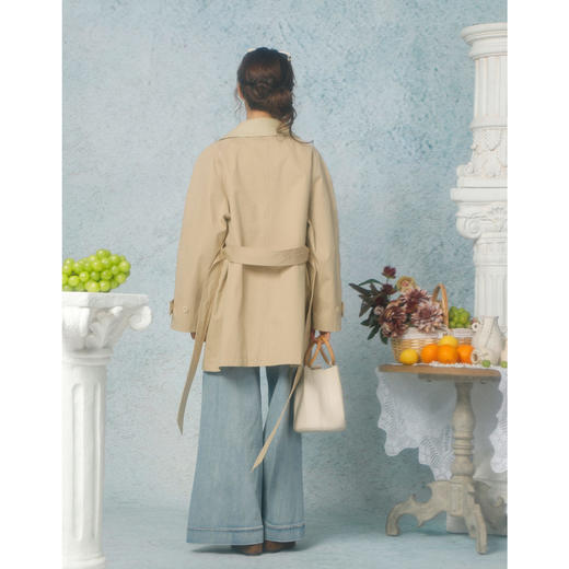 气质翻领系腰往外套-纪念日百货门店同款169150400 商品图2