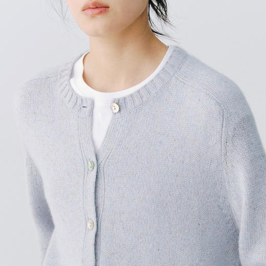 东黎 • 复苏的呼吸 山羊绒女士圆领开衫 6171 商品图4