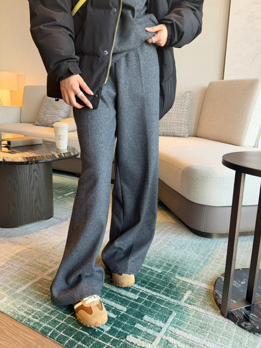 2601315    zhi禾 羊毛 直筒裤 休闲西裤 商品图4