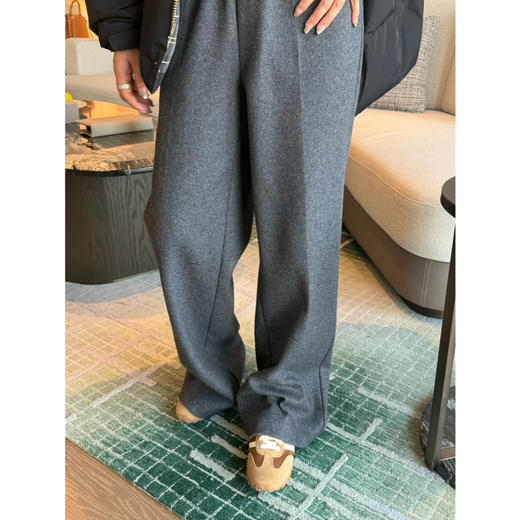 2601315    zhi禾 羊毛 直筒裤 休闲西裤 商品图0