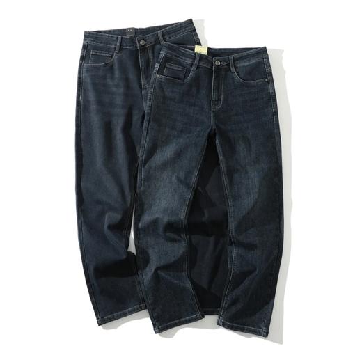 四面弹力 新款男士宽松直筒百搭舒适牛仔裤 商品图2