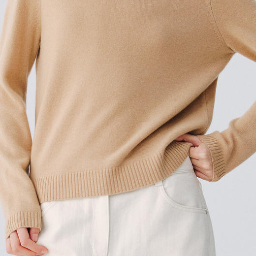 东黎 • 复苏的呼吸 小山羊绒女士圆领套衫 6002 商品图9