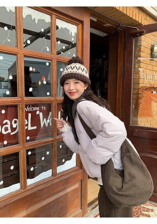 卉遇&韩版休闲小方领羽绒服HY-83 商品图2